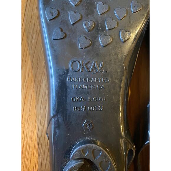 Oka B Carrie Sling Back Jelly Flat with Bow Accent, Black, Women’s US Size 9 - Picture 6 of 6